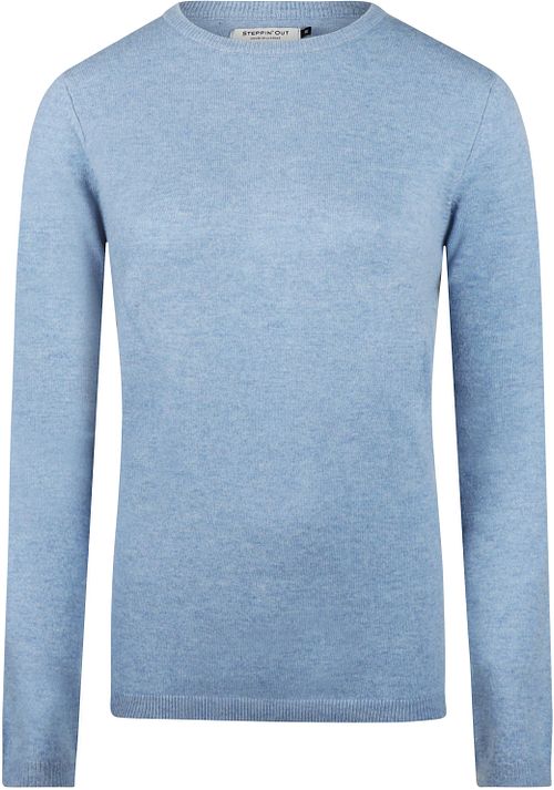 Steppin' Out Women Pullover Merino Wool Light Blue Product