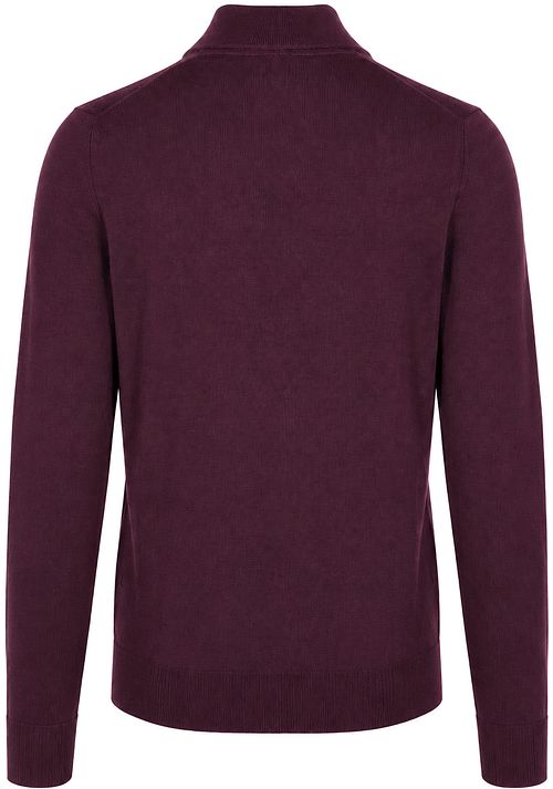 Suitable Merino Half Zip Sweater Burgundy