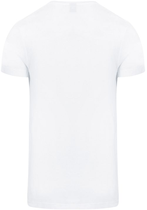 Suitable Vibambo T-shirt V-Neck Vit 6-pack Product / Achterkant