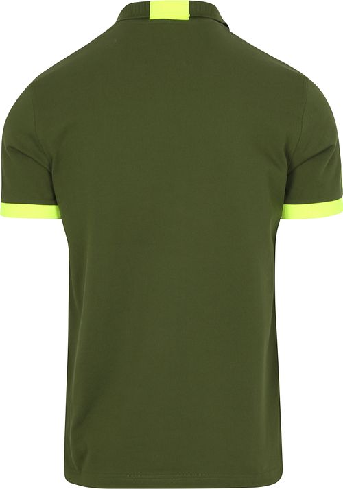 Sun68 Polo Logo Fluo Army Grøn Product / Achterkant