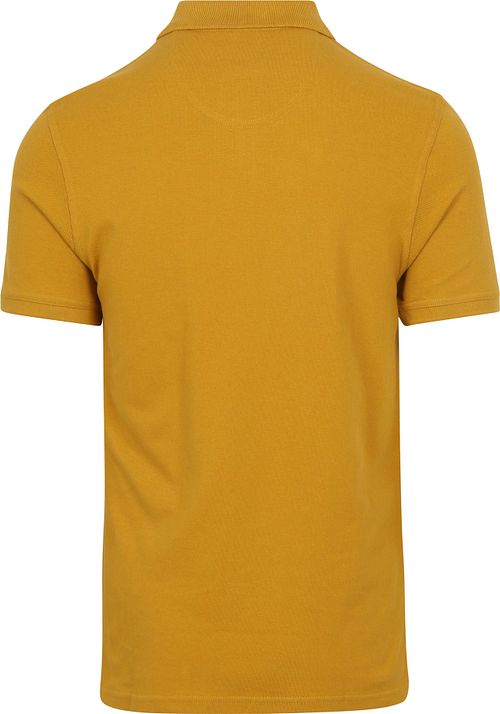 Barbour Polo Piqué Jaune Ochre Product / Achterkant
