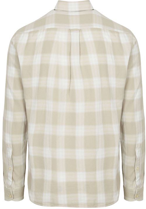 BOSS Rickert Camisa Cuadros Beige Product / Achterkant