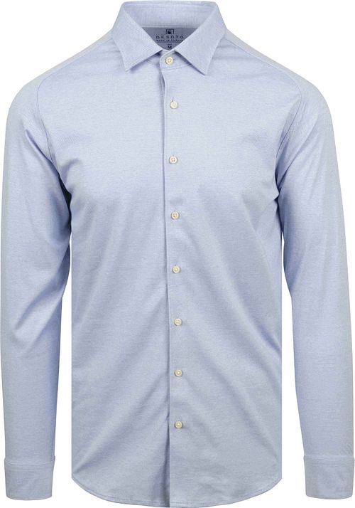 Camicia Desoto no stiro con collo Kent melange azzurro chiaro Product