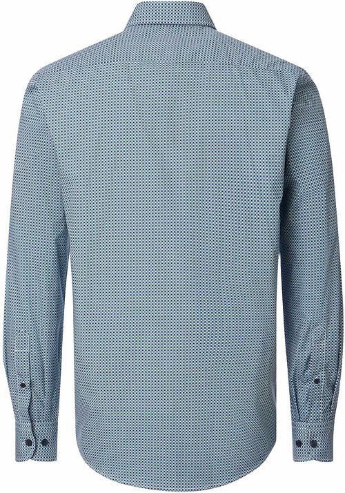 Casa Moda Overhemd Print Blauw Product / Achterkant