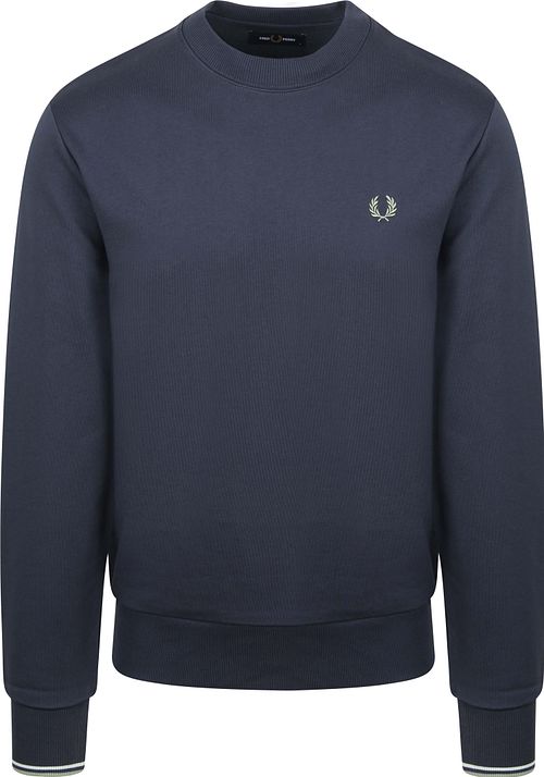 Fred Perry Sweater Logo Navy