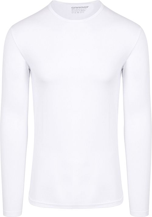 Garage Basic T-Shirt a maniche lunghe stretch bianco Product