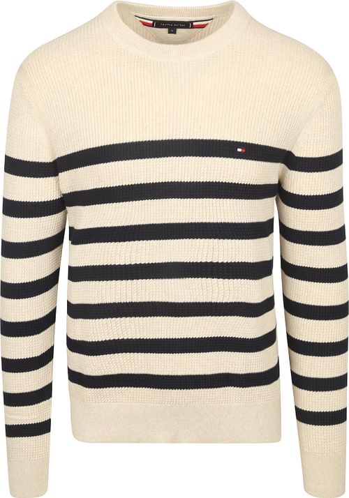 Jersey Tommy Hilfiger Ink Stripes Beige Product