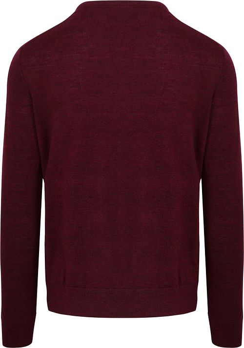 King Essentials The John Genseren i Merinoull Burgunder Product / Achterkant