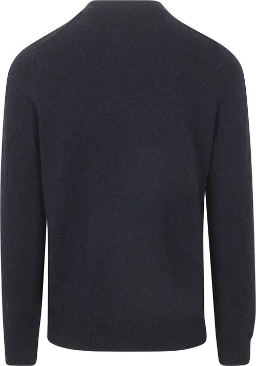 Lyle & Scott Pullover Lamsuld Navy Product / Achterkant