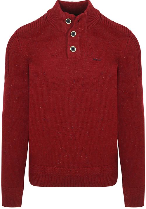 NZA Pull Mocker Adan Conor Melange Rouge cerise Product