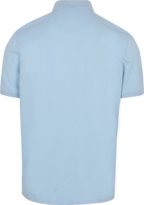 State of Art Poloshirt Piqué Light Blue Product / Achterkant
