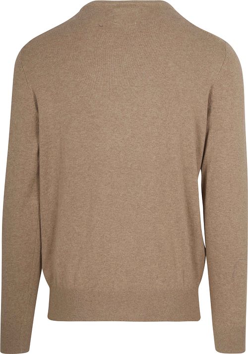 Maglione Steppin' Out in cotone e cashmere sabbia Product / Achterkant