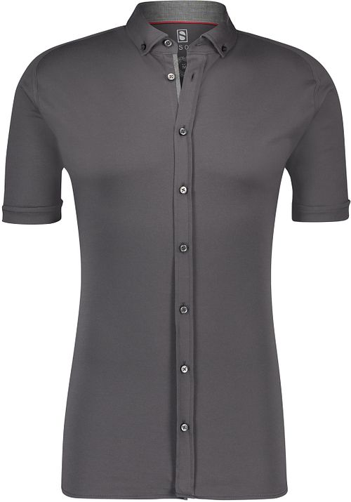 Desoto Chemise Manches Courtes Anthracite 083 Product