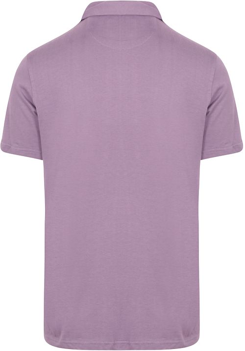 King Essentials The James Poloshirt Paars Product / Achterkant