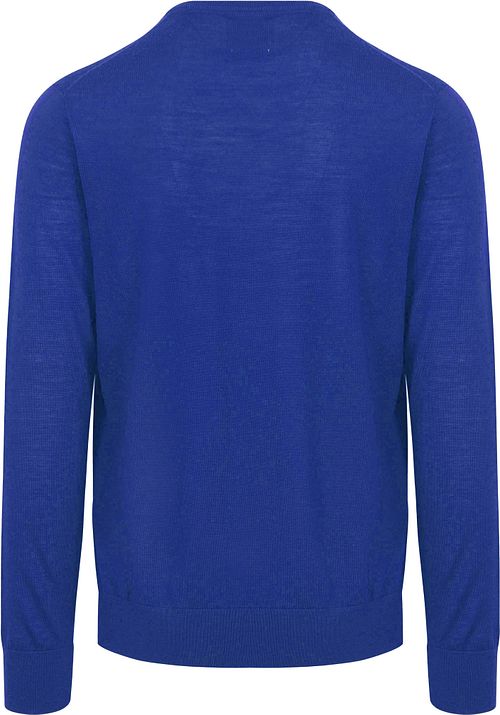 King Essentials The John Pull Merino Bleu Royal Product / Achterkant