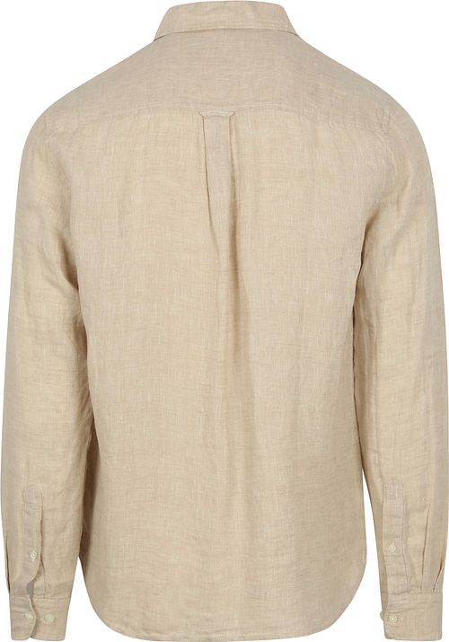 KnowledgeCotton Apparel Skjorta i Linne Ekru Product / Achterkant