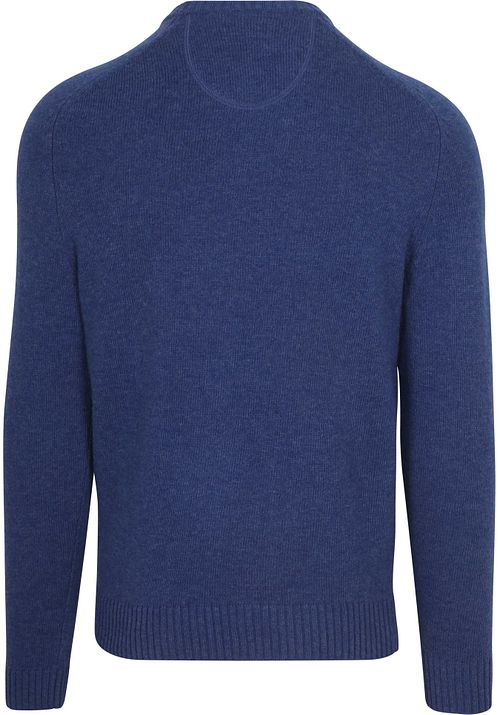 Maglione in lana d’agnello Suitable girocollo blu royal Product / Achterkant