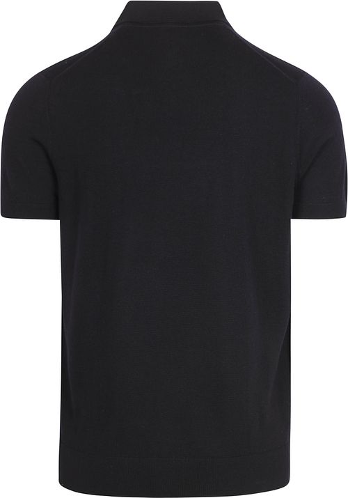 Passerende Polo Rishi Navy Merinould Product / Achterkant