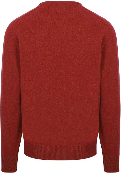 William Lockie Pullover Lambswool V Dobonnet Product / Achterkant