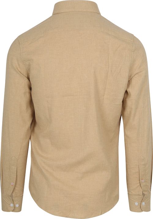 Suitable Camisa de franela beige Product / Achterkant