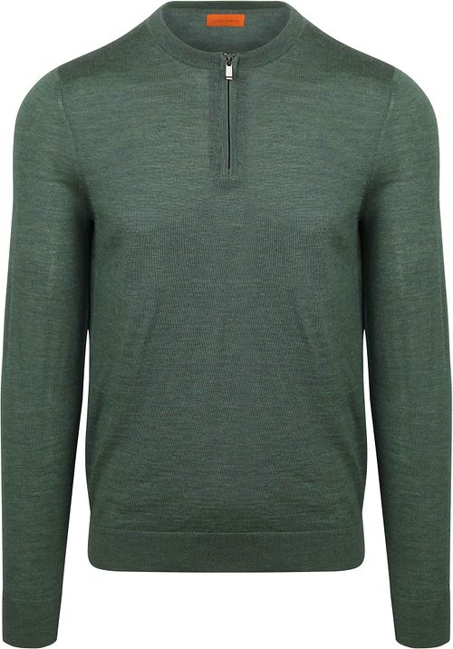 Suitable Crew Zip Merino Grön Product
