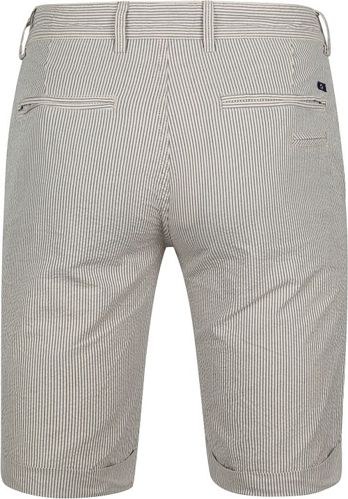 Suitable Aswin Short Rayé Ecru Product / Achterkant