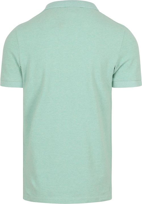 Superdry Polo in piqué mélange verde chiaro Product / Achterkant