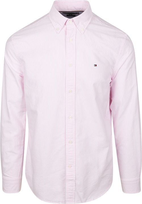Tommy Hilfiger Oxford Skjorte Stribe Rosa Product