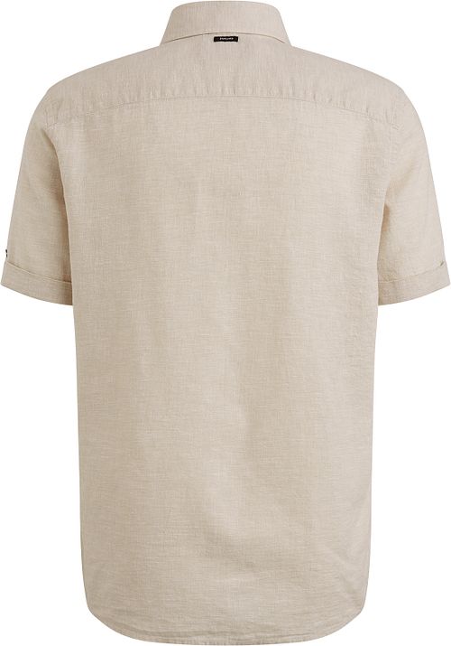 Vanguard Short Sleeve Hemd Leinen Blend Ecru Product / Achterkant