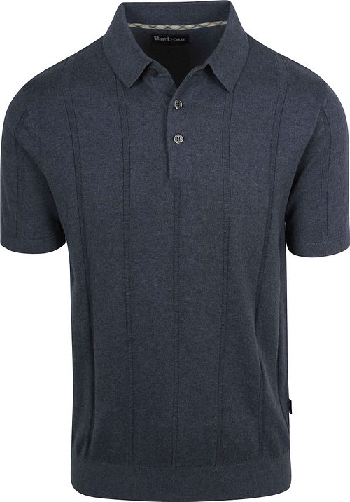 Barbour Wellburn Strikket Poloshirt Navy Product