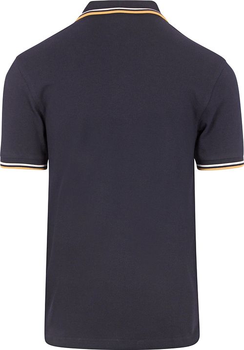 Fred Perry poloen M3600 i Navy W53 Product / Achterkant