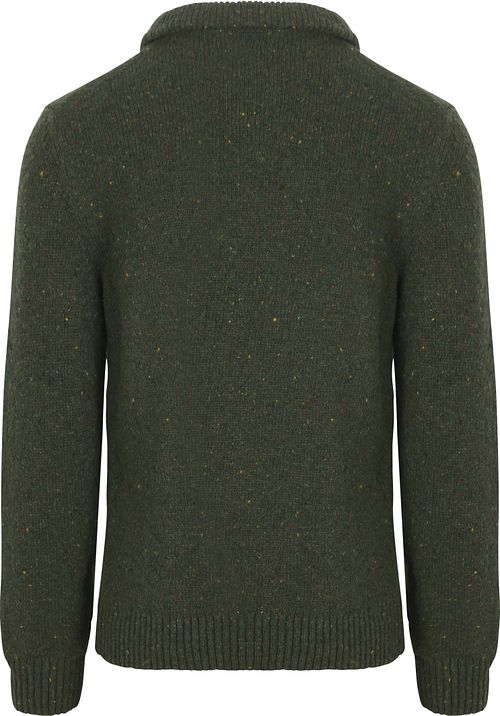Gant Mocker Pullover Wool Blend Vert Foncé Product / Achterkant
