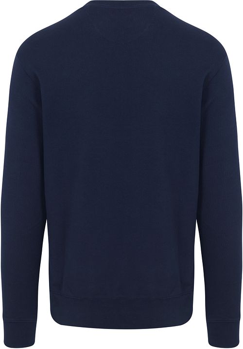 King Essentials The George Sweater Blu Navy Product / Achterkant