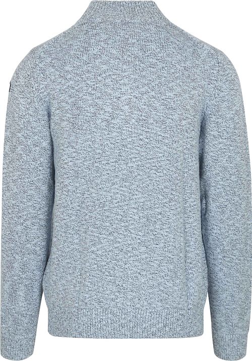 NZA Genser Half Zip Thames Milton Slub Blå Product / Achterkant