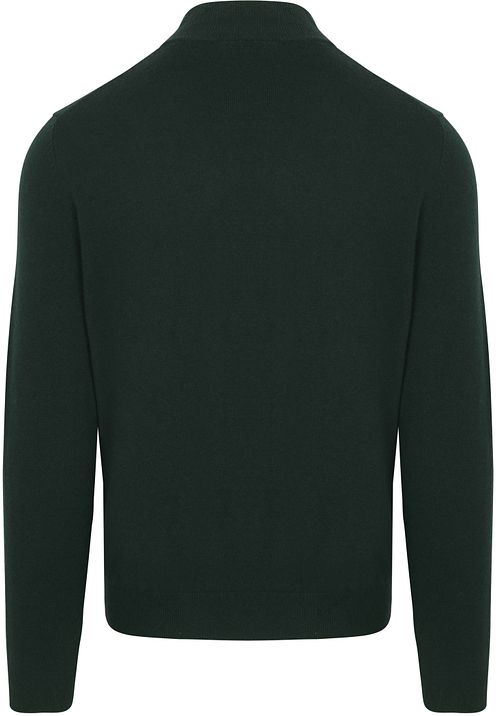 Steppin' Out Half Zip Trui Merinowol Caccia Groen Product / Achterkant