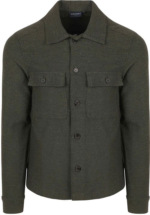 Suitable Drop Loop Overshirt Armé Grön Product