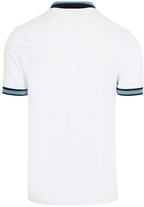 Sun68 Poloshirt Multistripes Collar Wit Product / Achterkant