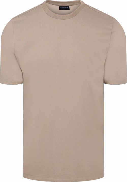 T-shirt Suitable Respect Tim w kolorze taupe Product