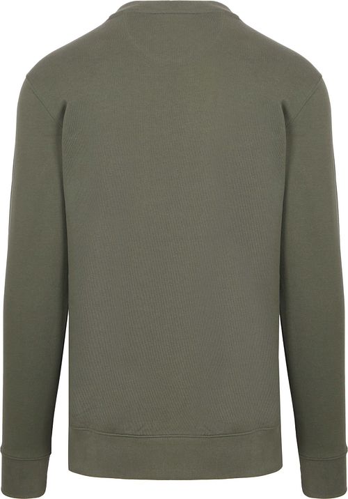 King Essentials The George Sweater Vert Olive Product / Achterkant