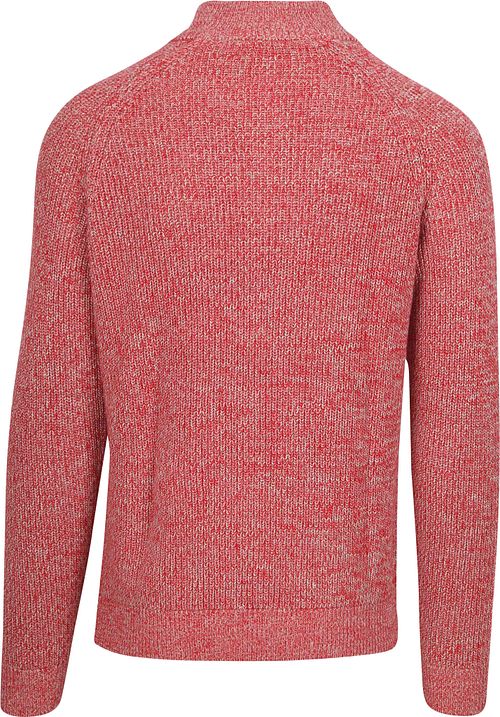 Czerwony sweter NZA Drake z półzamkiem Product / Achterkant