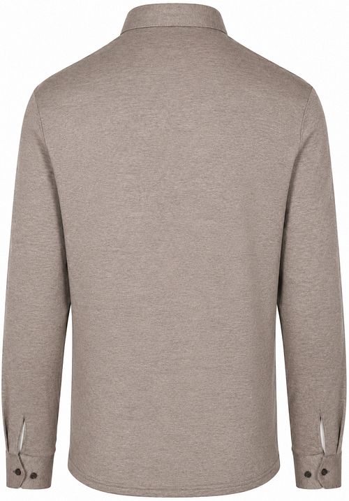 Desoto Longsleeve Polo Shirt Essential Brown