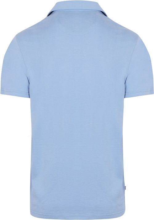 King Essentials The James Poloshirt Mid Blauw Product / Achterkant
