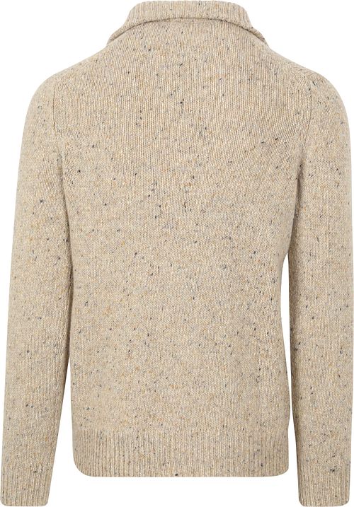 McGregor Half Zip Trui Merinowol Sand Product / Achterkant