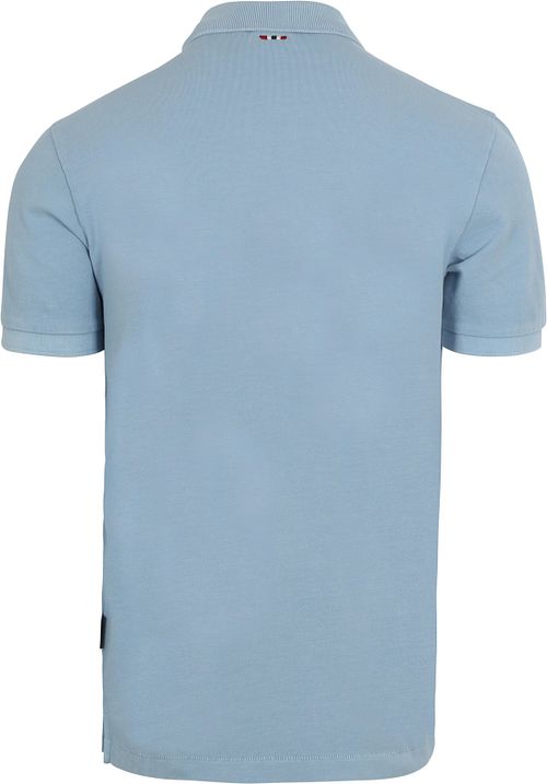 Napapijri Polo Elbas Chambray Blauw Product / Achterkant