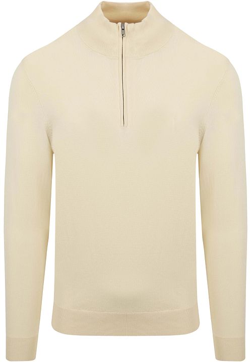 Profuomo Halvglidelås Pullover Luksus Ecru Product