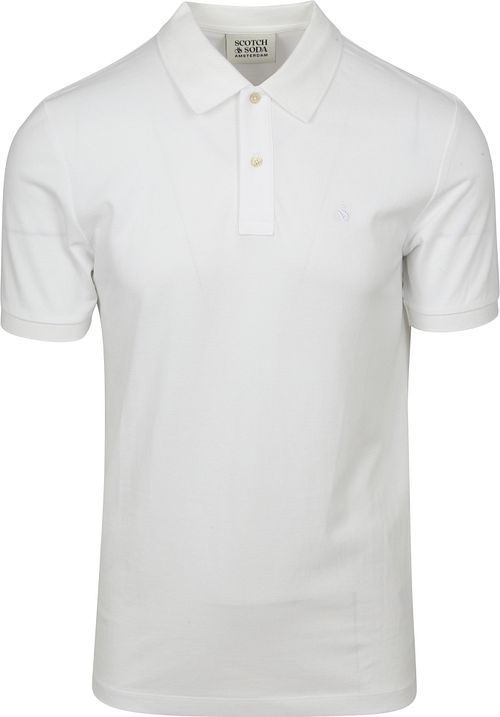 Scotch And Soda Core Polo z pikbkowanej dzianiny w kolorze bia42ym Product
