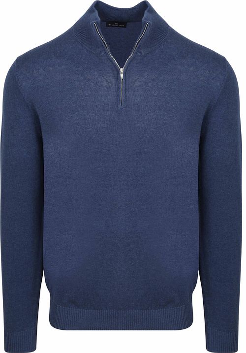 Steppin' Out Half-Zip Trui Colin Indigo Denim Product