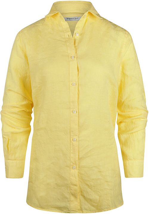 Steppin' Out Lotte Women's Linen Blouse Light Yellow Product