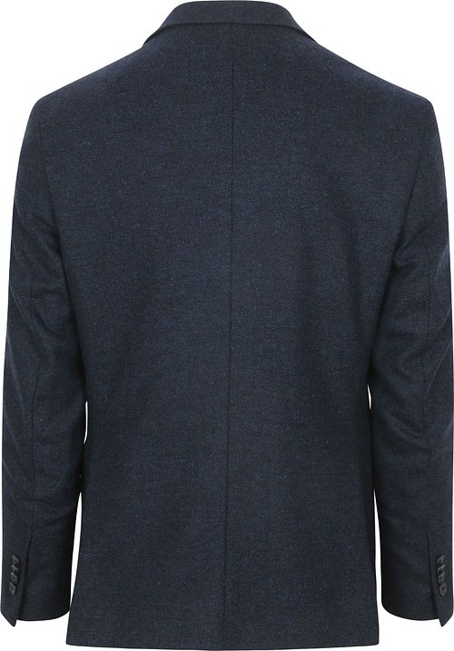 Suitable Colbert Hundtand Mörkblå Merinoull Product / Achterkant