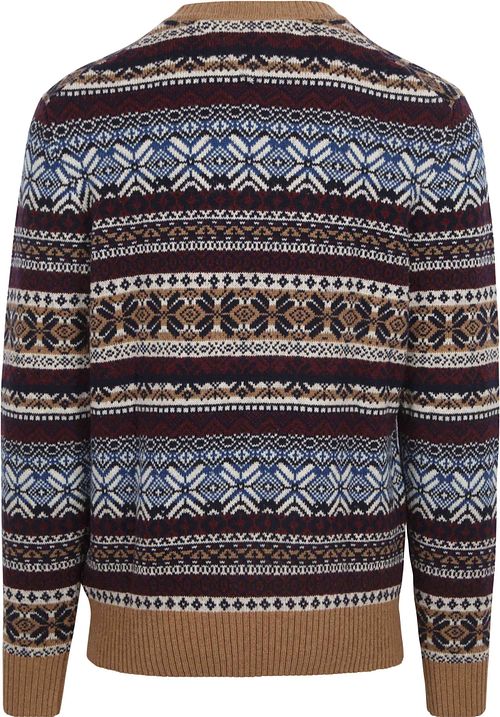 Tommy Hilfiger Fairisle Trui Print Camel Product / Achterkant